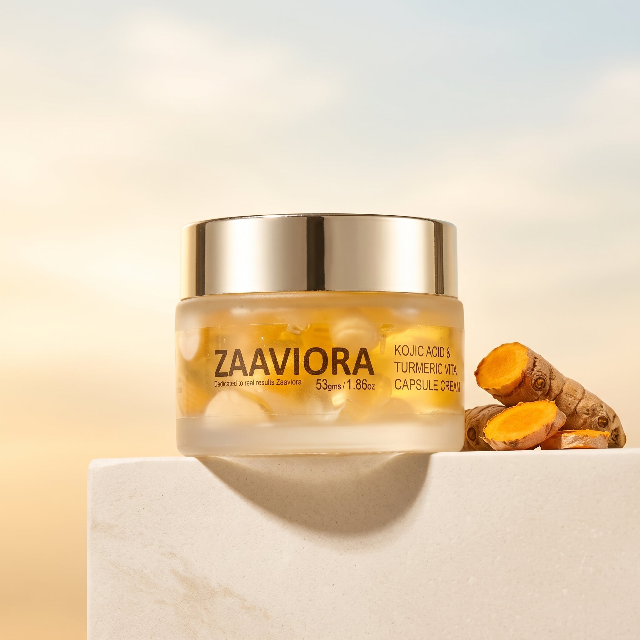 ZAAVIORA Kojic Acid & Turmeric Vita Capsule Cream.